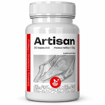 Artisan – słoik kapsułek na stawy, kolana i plecy