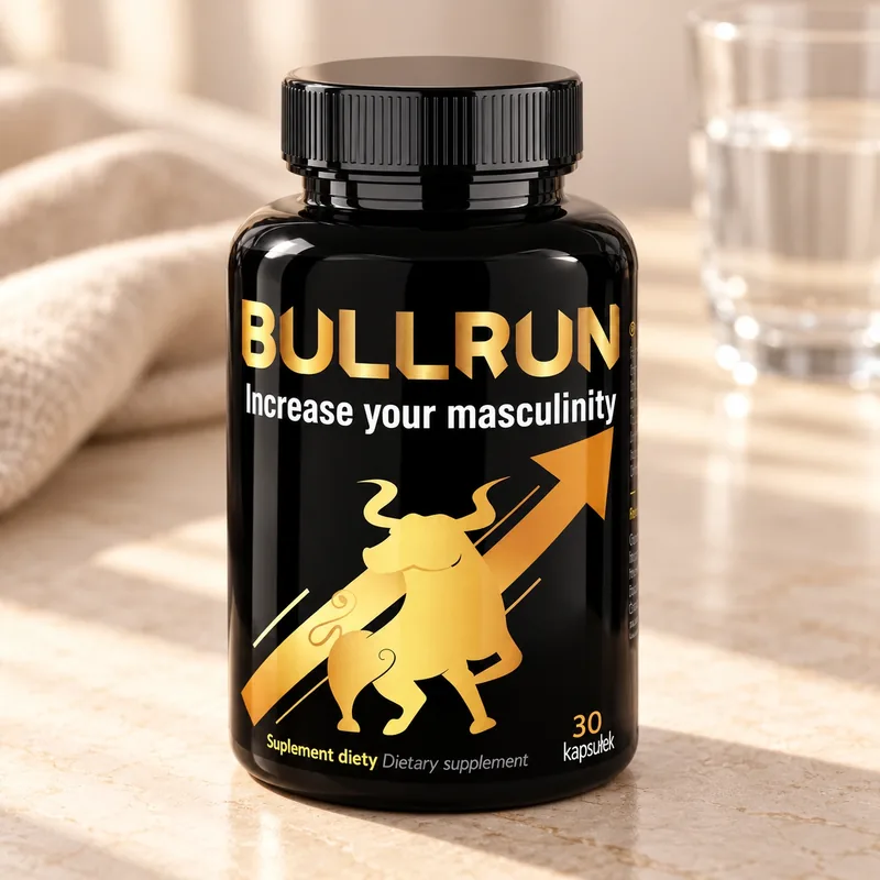 BullRun Ero – słoik kapsułek na ręczniku