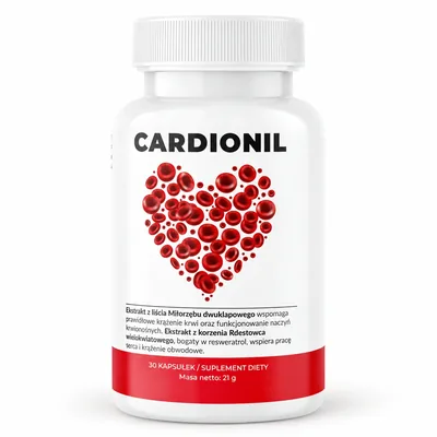 Cardionil – słoiczek 30 kapsułek z miłorzębem i rdestowcem