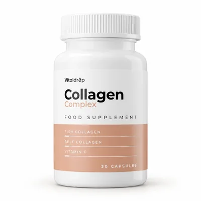 Collagen Complex – słoik kapsułek z kolagenem