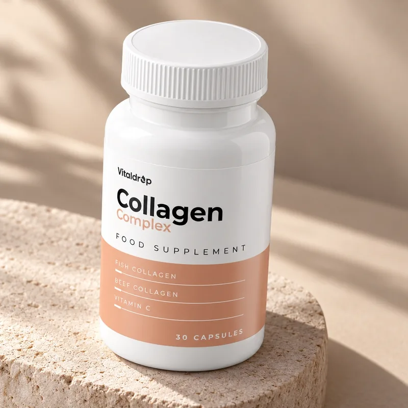 Collagen Complex – opakowanie na kamiennym podeście