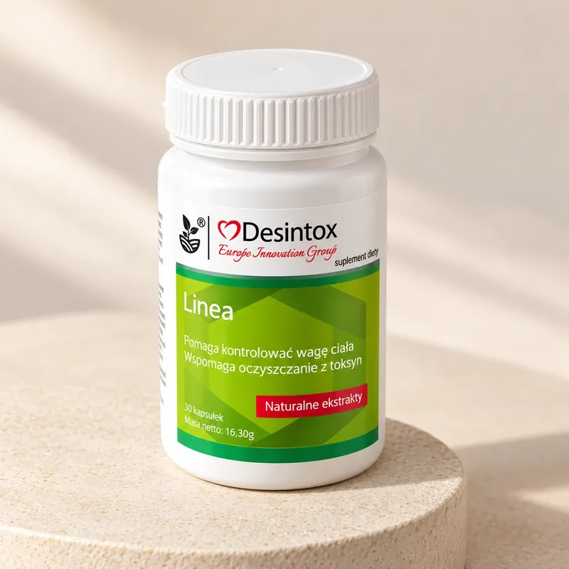 Desintox – opakowanie kapsułek na kamiennym podeście