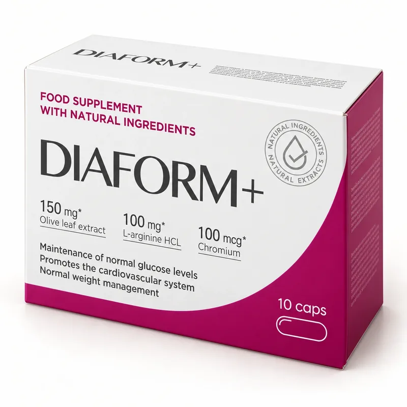 DIAFORM+ – opakowanie kapsułek pod innym kątem