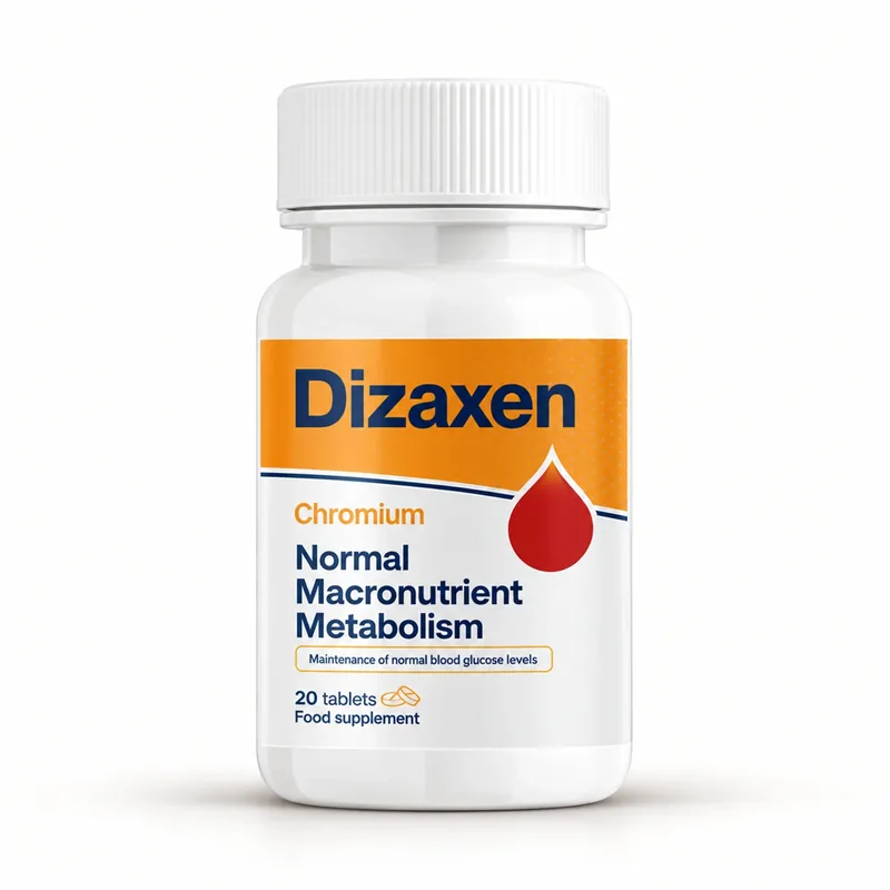 Dizaxen – słoik tabletek z chromem