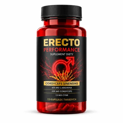Erecto Performance – słoik kapsułek z L-argininą i Cordyceps