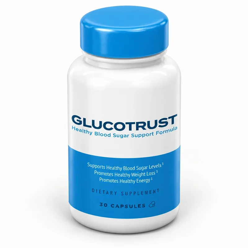 GlucoTrust – opakowanie kapsułek pod innym kątem