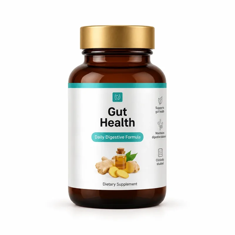 Gut Health – słoik kapsułek z codzienną formułą trawienną