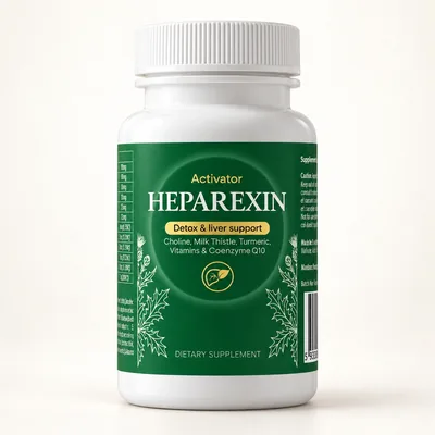 Heparexin – słoik kapsułek z choliną i ostropestem