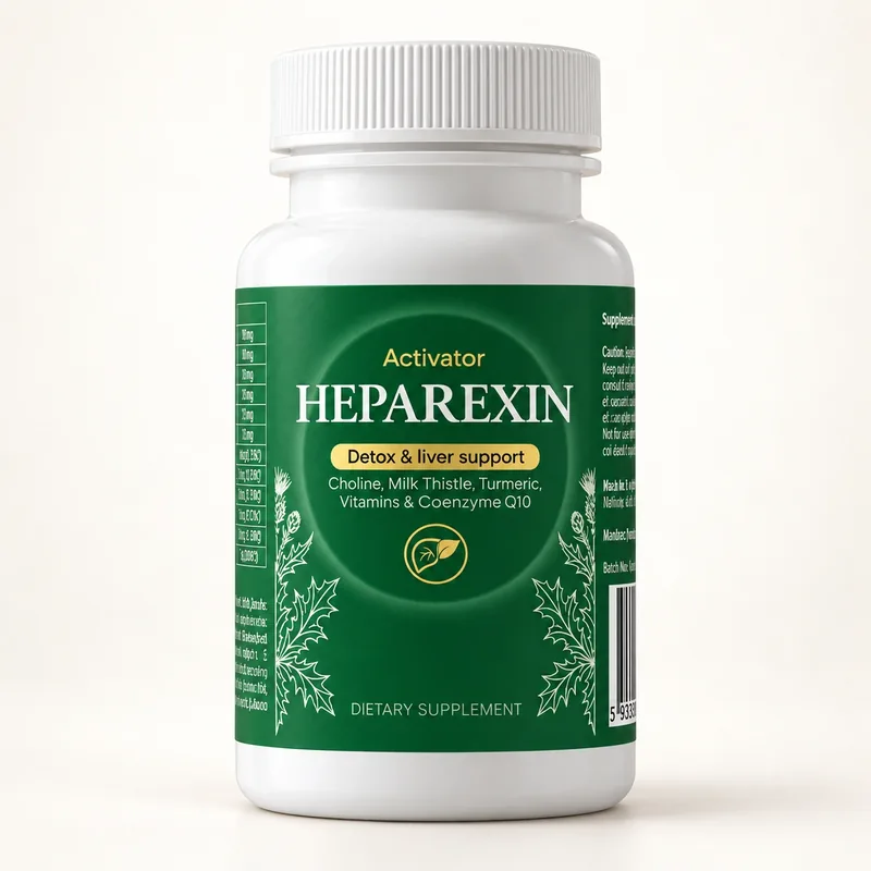 Heparexin – słoik kapsułek z choliną i ostropestem