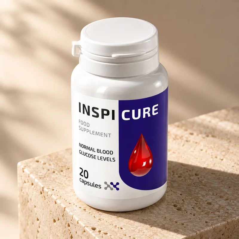 Inspicure – opakowanie kapsułek na kamiennym podeście