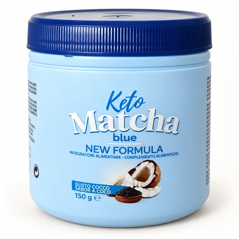 Keto Matcha Blue – puszka napoju w proszku