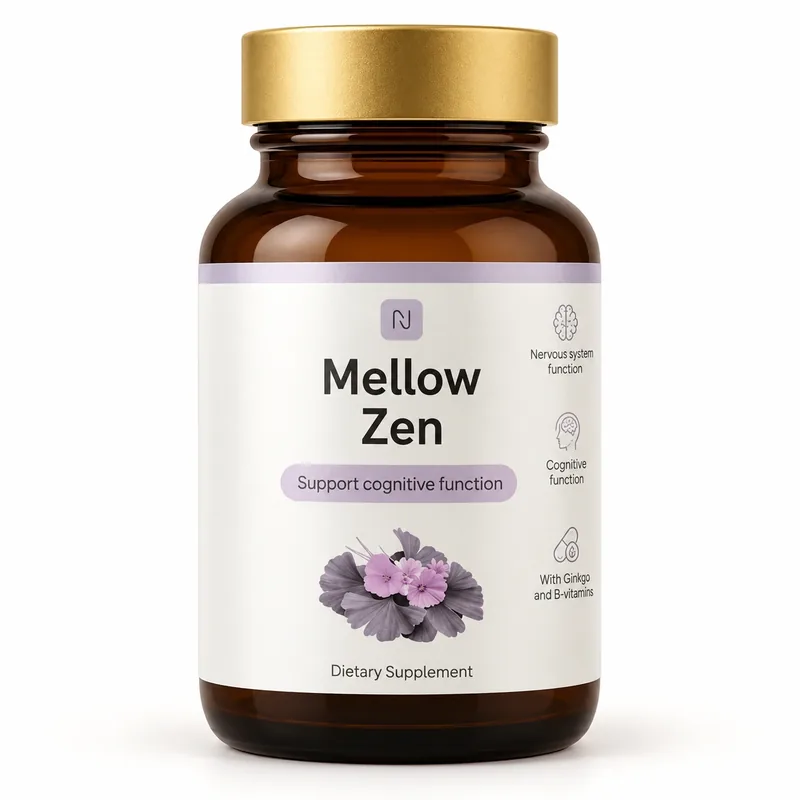 Mellow Zen – słoik kapsułek z miłorzębem