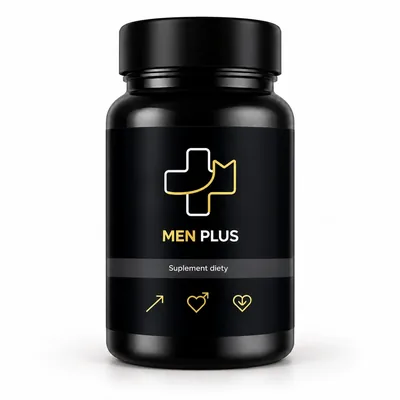 Men Plus – czarny słoik kapsułek dla mężczyzn