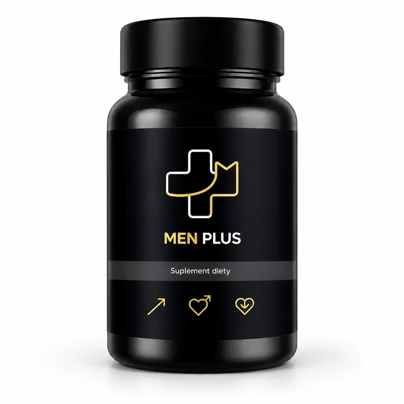 Men Plus – czarny słoik kapsułek dla mężczyzn