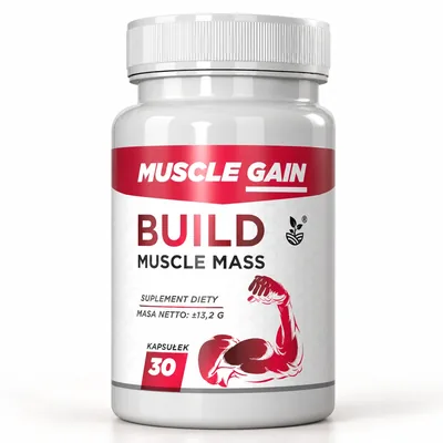 Muscle Gain – słoik kapsułek dla budujących masę mięśniową