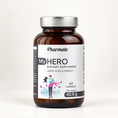 My Hero Pharmate – słoik kapsułek dla mężczyzn