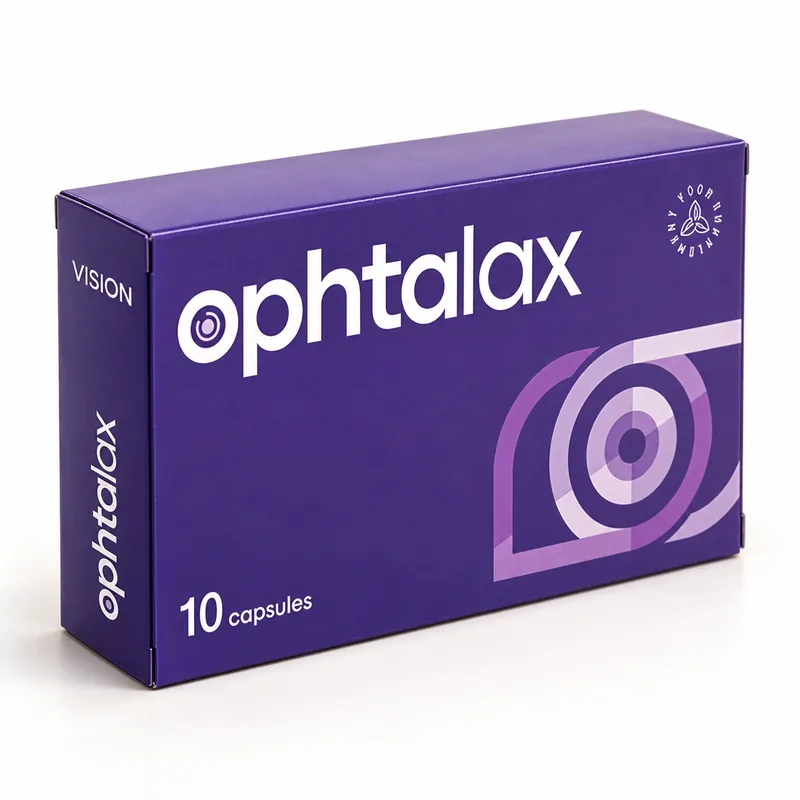 Ophtalax – pudełko kapsułek na wzrok