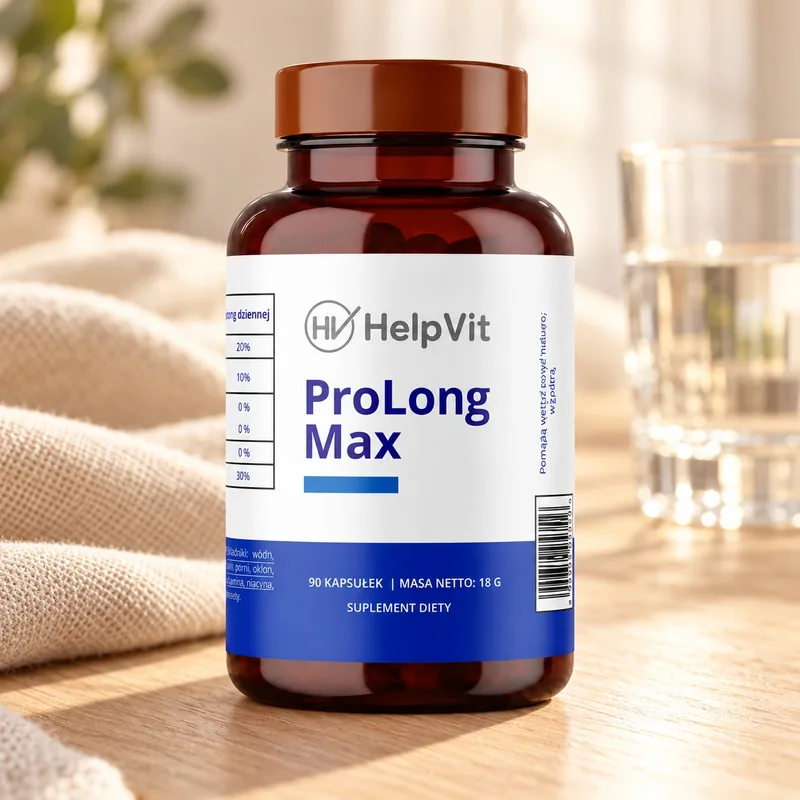 ProLong Max – słoik kapsułek na stole