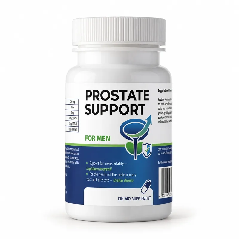 Prostate Support – słoik kapsułek z pokrzywą i macą