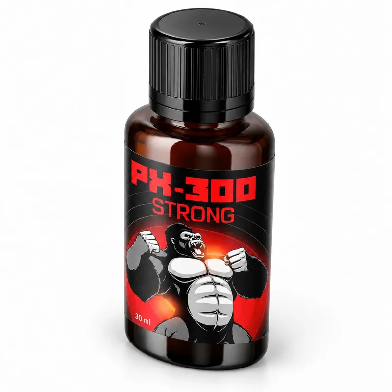 PX-300 Krople – butelka pod innym kątem