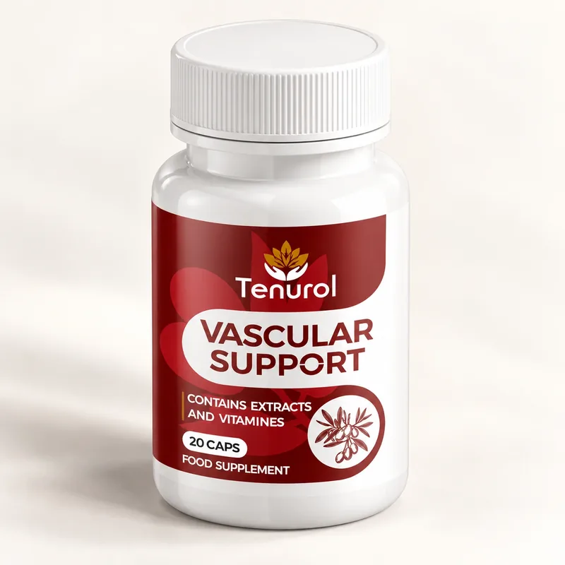 Tenurol Vascular Support – opakowanie kapsułek pod innym kątem