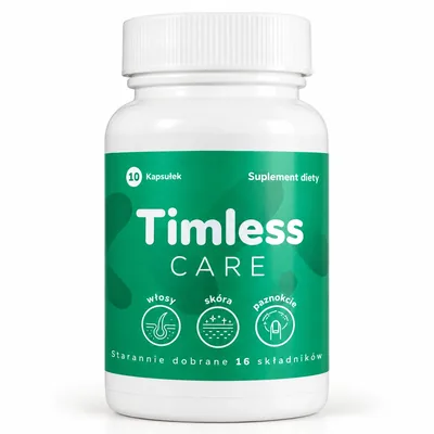 Timless Care – słoik kapsułek na włosy, skórę i paznokcie