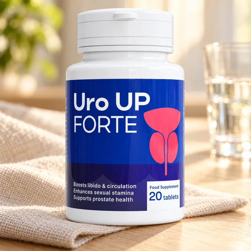 Uro UP Forte – słoik tabletek na stole