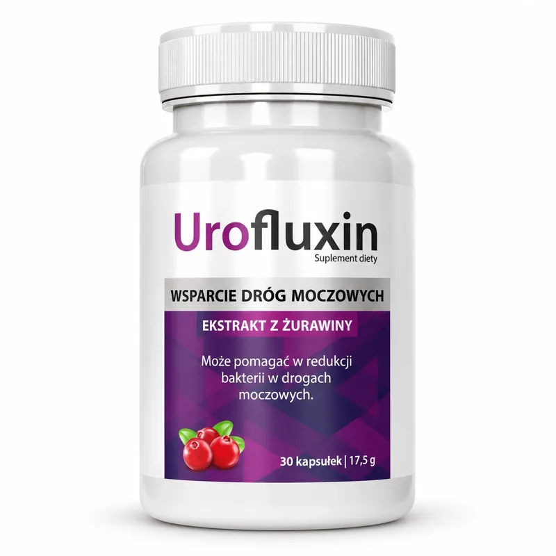 Urofluxin – słoik kapsułek z żurawiną